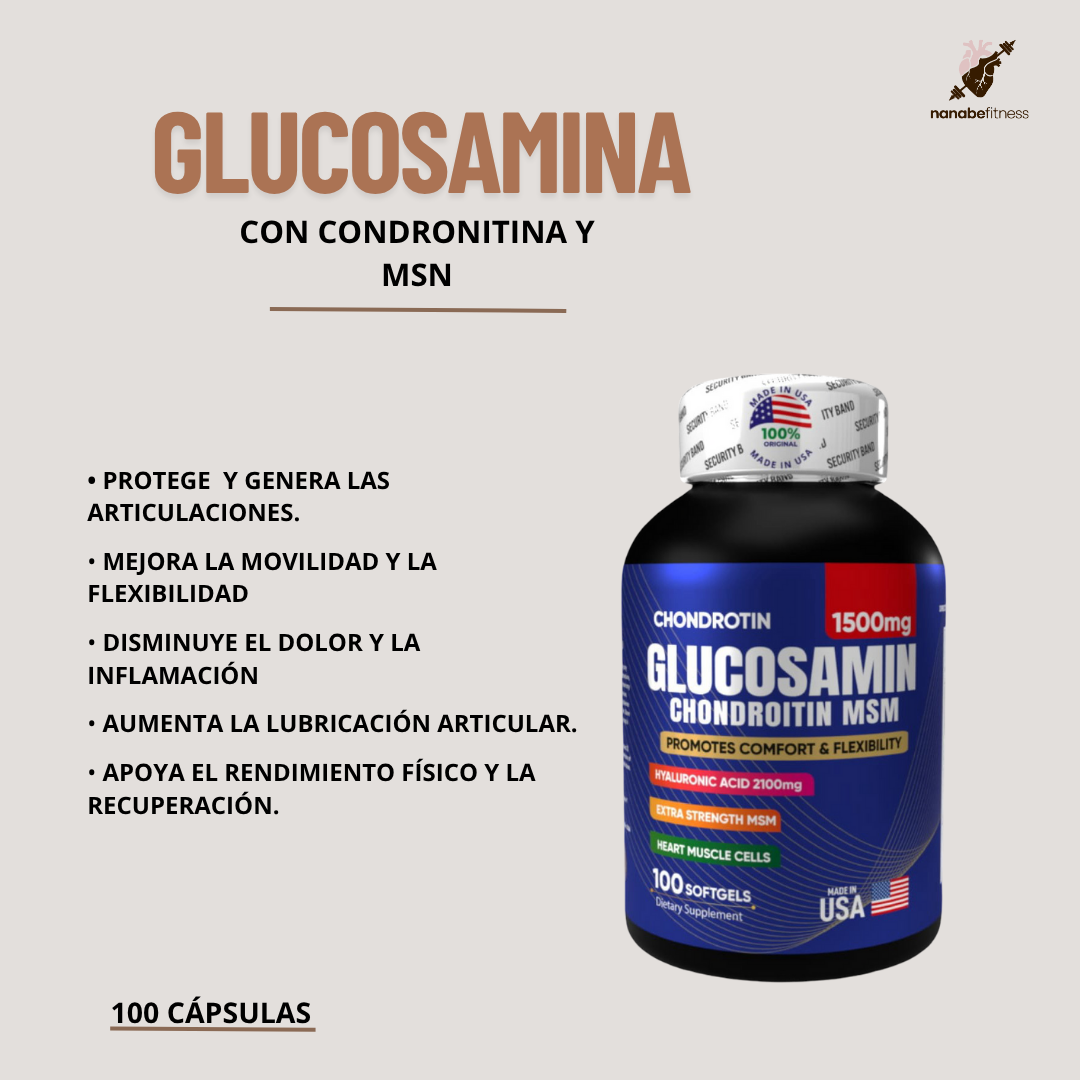 GLUCOSAMINA CON CONDRONITINA Y MSN