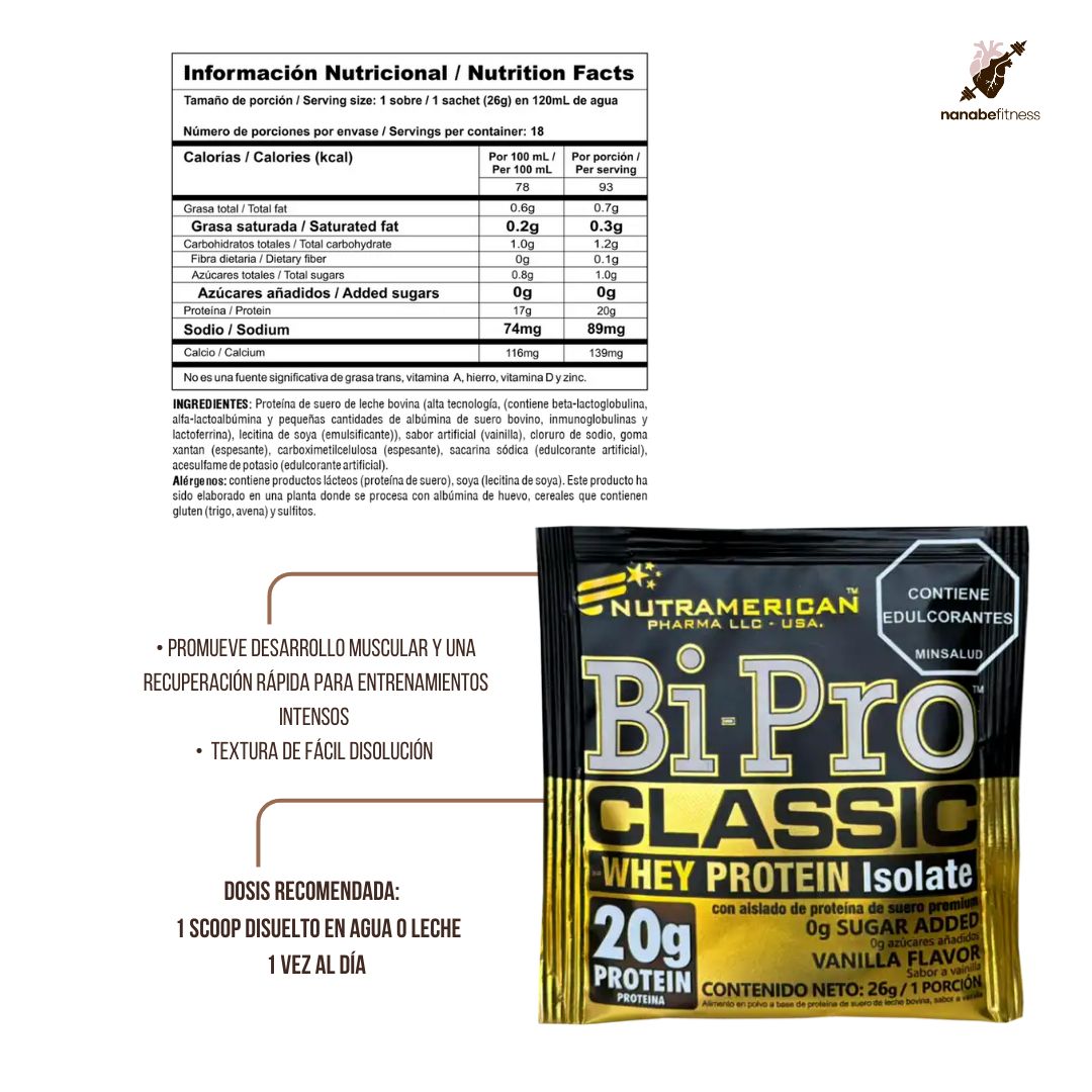 PROTEÍNA BIPRO SACHETS