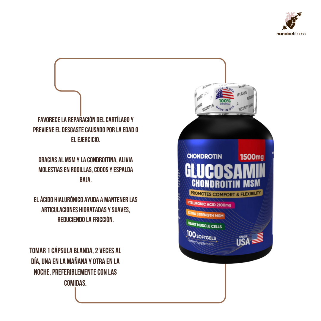 GLUCOSAMINA CON CONDRONITINA Y MSN